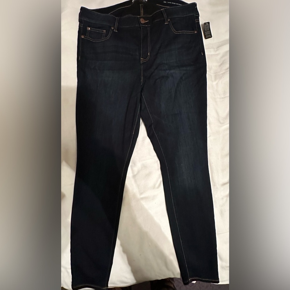 Dark Wash Jeans. 18w Ankle Skinny. New